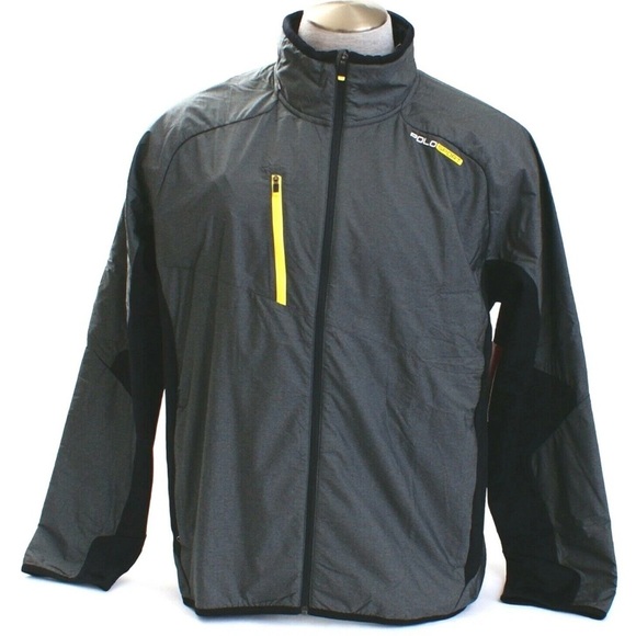 Polo Sport Ralph Lauren Gray Zip Front Hybrid Windbreaker Jacket Men's sizeM